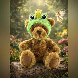 Fairytale Bears Frog Soft Toy Plush 9”